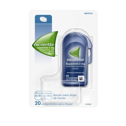 NICORETTE SUPERMINT 2 MG 20 COMPRIMIDOS PARA CHU