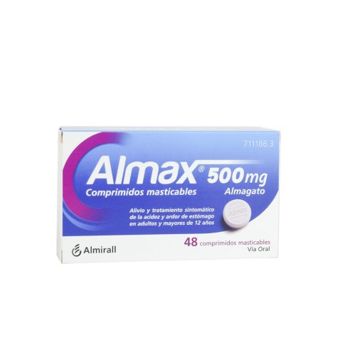 ALMAX 500 MG 48 COMPRIMIDOS MASTICABLES