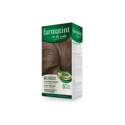 FARMATINT 6C  RUBIO OSCURO CENIZA 130 ML.