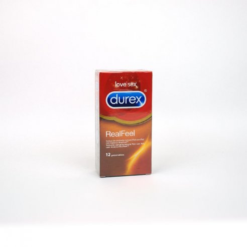 DUREX REAL FEEL PRESERVATIVO SIN LATEX 12 U