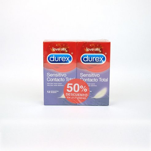 DUREX CONTACTO TOTAL 12 UNIDADES