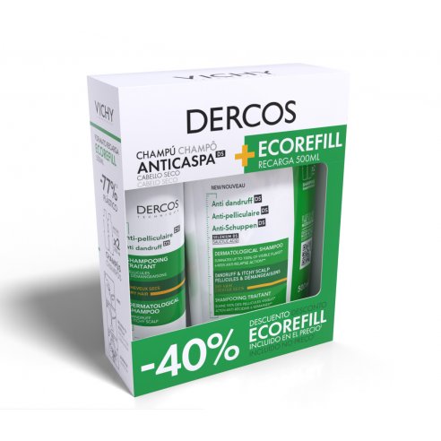 DERCOS CHAMPU DUPLO ANTICASPA SECO -40 2ª UD