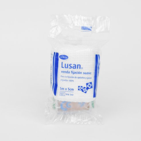 VENDA DE GASA HIDROFILA LUSAN FIJACION SUAVE DE 5 M X 5 CM