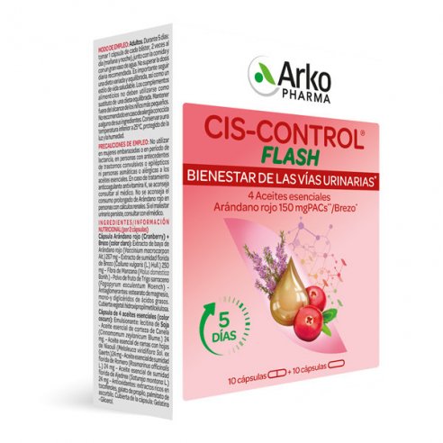 CIS-CONTROL FLASH  20 CAPSULAS