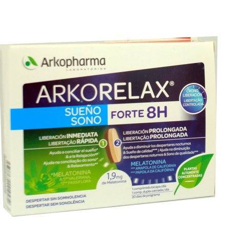 ARKORELAX SUEÑO FORTE 8H 30 COMP BICAPA